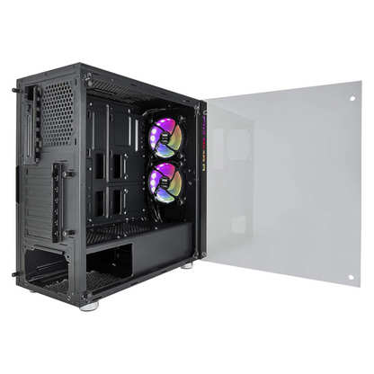 Gabinete Compacto Azza Iris Csaz-330 Ventana Vidrio Templado