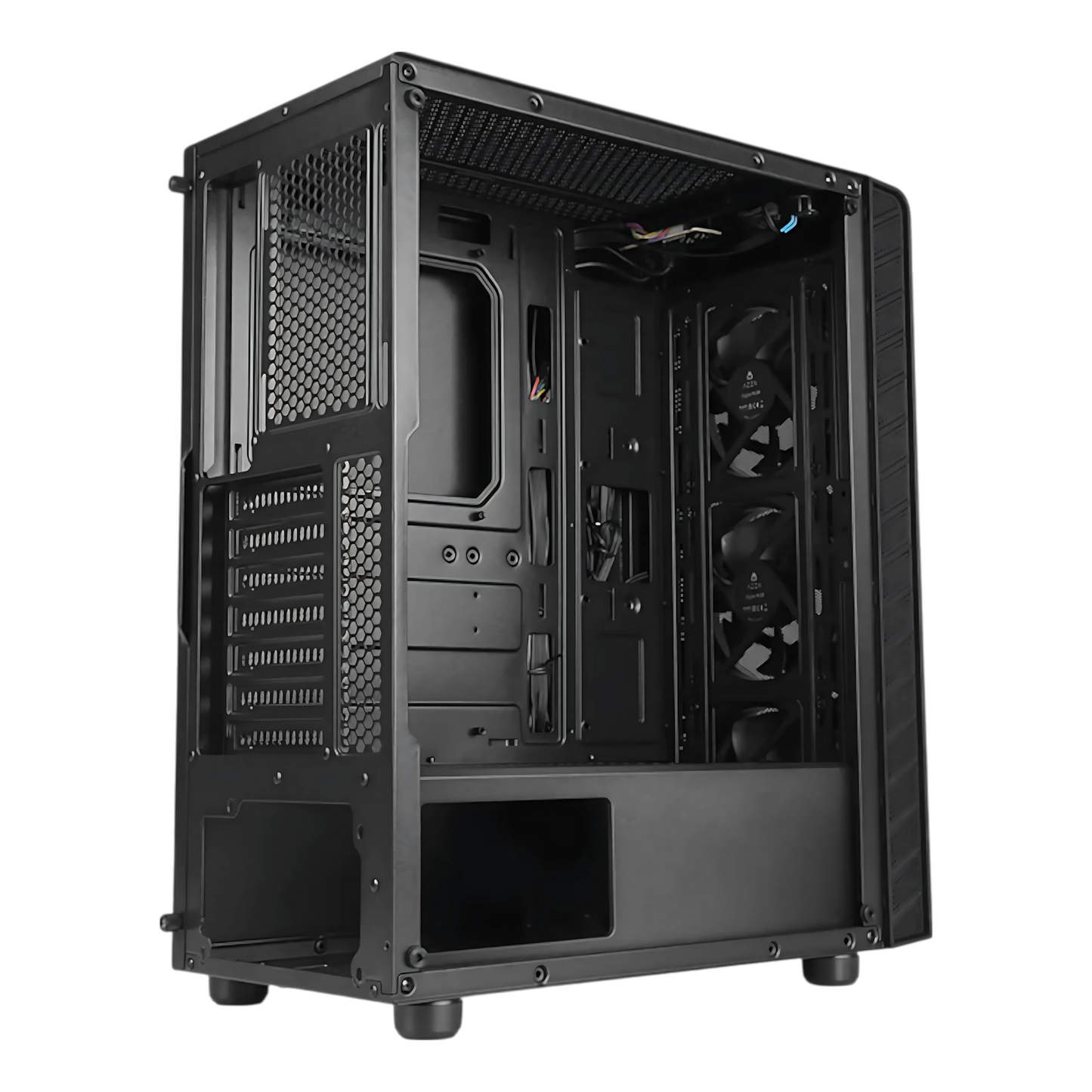 Gabinete Compacto Azza Prime Csaz-360 Ventana Vidrio Templado