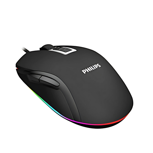 Mouse Gaming Philips 2800dpi Con Iluminación