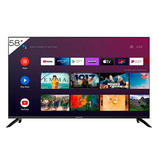 Smart Tv Aiwa 58'' Led Hdr 4k Google TV Comando De Voz