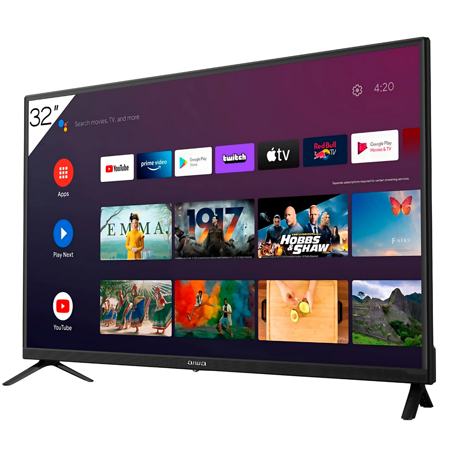 Smart Tv Aiwa Aw32b4sm 32'' Led 720p 60hz Isdbt Android