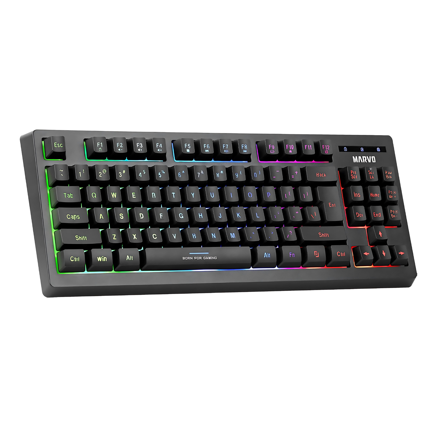 Teclado Gaming Español Marvo K607 Membrana Con Iluminación